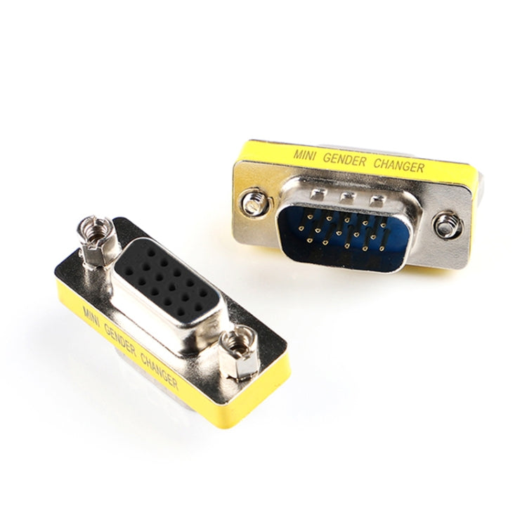 Adattatore VGA 15 pin maschio a VGA 15 pin femmina, VGA Male to Female Adattatore VGA 15 pin maschio a VGA 15 pin femmina, VGA Male to Female